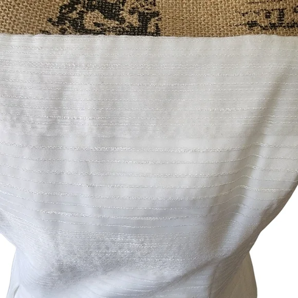 WHBM White Strapless A-line Dress - 8 - Picture 4 of 10